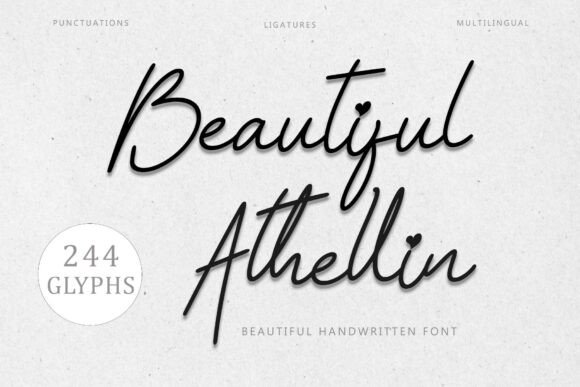 Beautiful Athellin Font: Elevating Small Business Branding