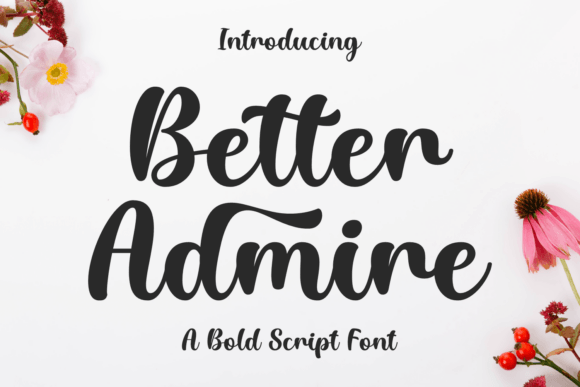 Better Admire: A Bold Script Font for Modern Web Design