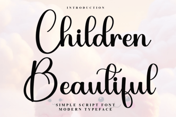 Children Beautiful Font for Handmade Labels and Crafts