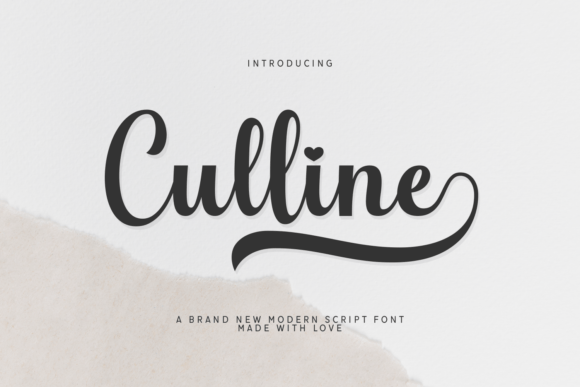 Culline: A Modern Script Font That Brings Romance to Branding