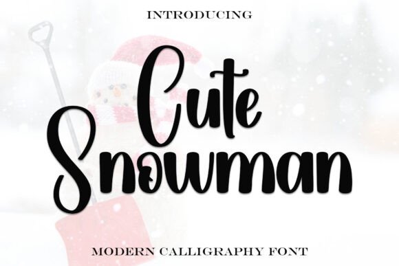 Cute Snowman: A Handwritten Font That Brings Warmth to Branding