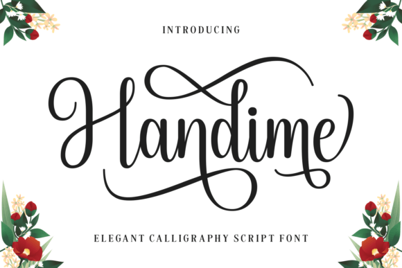 Elegant Branding with the Handime Script Font