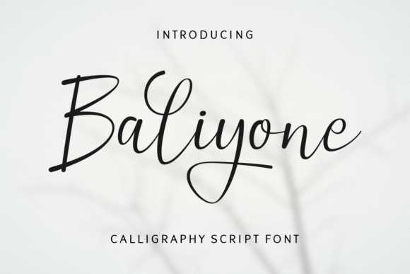 Elevating Brand Identity with the Baliyone Script Font