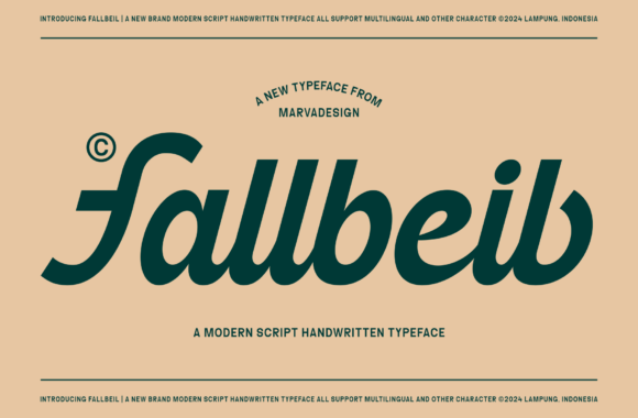 Fallbeil: A Modern Script Font for Bold Digital Branding
