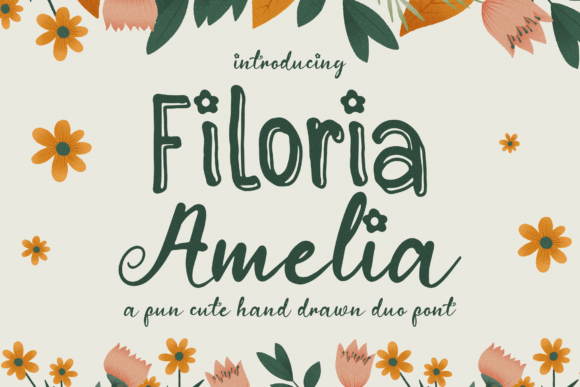 Filoria Amelia Font Review: A Hand-Drawn Duo for Playful Branding