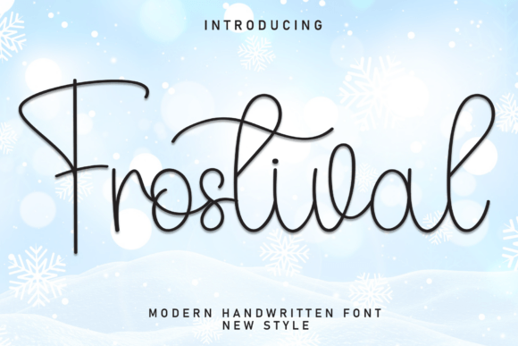 Frostival: A Stylish Script Font for Digital Design Projects