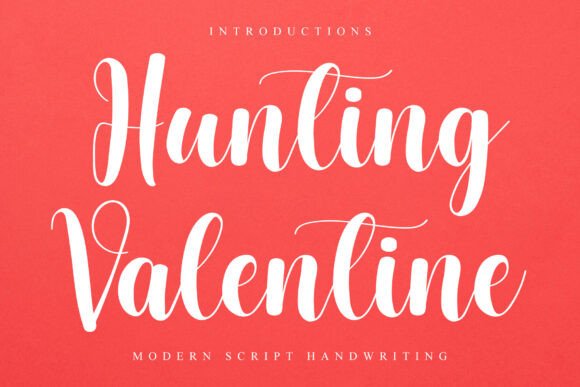 Hunting Valentine Font: Festive Branding for Small Business