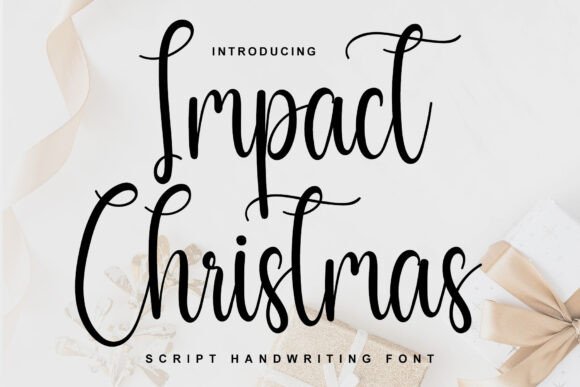 Impact Christmas Font: Bold Editorial Typography
