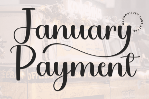 January Payment Font: Adding Festive Editorial Charm