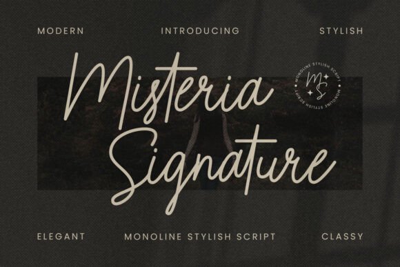 Misteria Signature Font: Elevating Handmade Labels