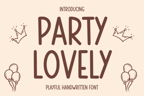 Party Lovely Font: Authentic Handwritten Charm for Makers