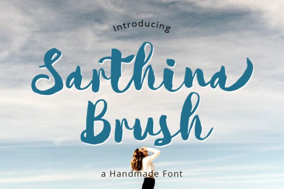 Sarthina Font: Elevating Campaign Visuals with Brush Script