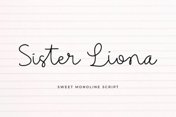 Sister Liona Font: A Handwritten Typeface for Branding