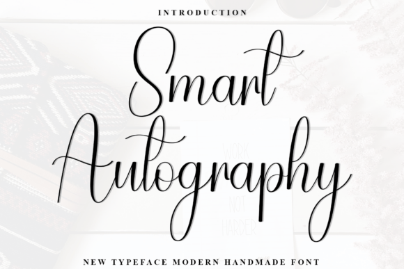 Smart Autography: A Playful Script Font for Editorial Design and Digital Publishing