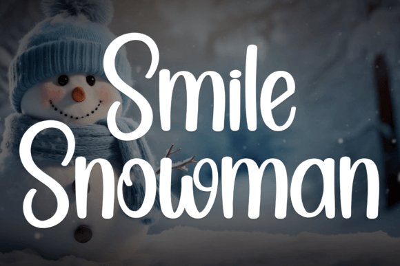 Smile Snowman Font for Elegant Editorial Design