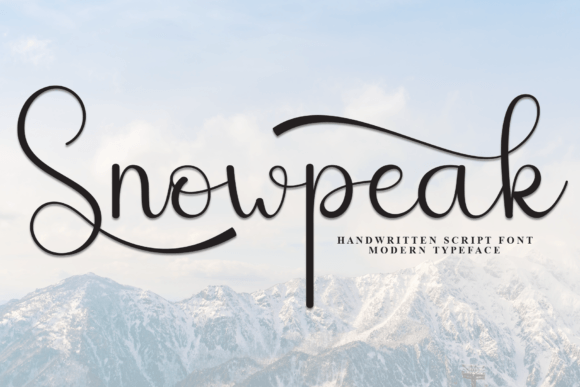 Snowpeak: A Warm Handwritten Font for Digital Branding