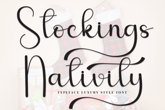 Stockings Nativity: A Playful Script Font That Elevates Your Brand Identity