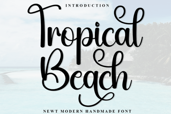 Tropical Beach Font: Elegant Script for Editorial Design