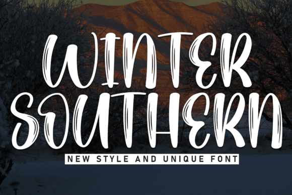 Winter Southern Font: A Handwritten Typeface for Makers