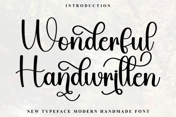 Wonderful Handwritten Font for Festive Crafts